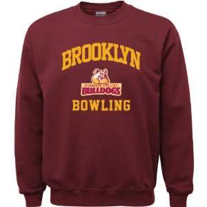  Brooklyn College Bulldogs Maroon Youth Bowling Arch 