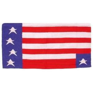 Patriotic American Flag Western Saddle Blanket: .co.uk: Pet 