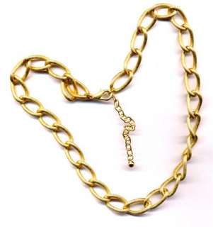 Gold Fashion Open Link Chain Necklace  