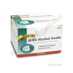  BD Alcohol Prep Swabs   100 Swabs: Health & Personal Care