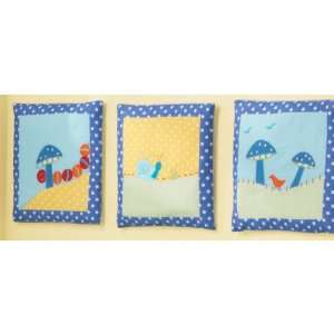  Sumersault Slow Pokes Wall Hanging   Set of 3 Baby