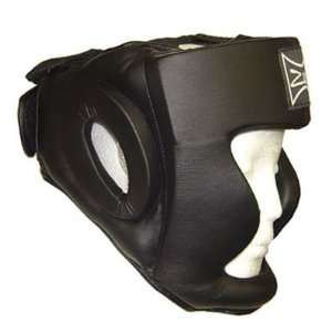  Boxing & Martial arts Headgear Black, Size L: Sports 