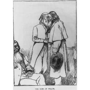 Peculiar People,1889,Kiss of Peace,Howard Pyle,elders 