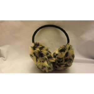 Super Awesome Animal Print Leopard Winter Ear Muffs with Faux Fur for 