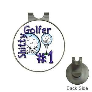   Golf Ball Marker Hat Clip Funny Golfer Design: Sports & Outdoors