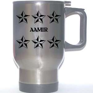  Personal Name Gift   AAMIR Stainless Steel Mug (black 