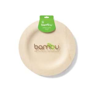  Bambu Veneerware® 11 Bamboo Round Plate, 8/pack: Home 