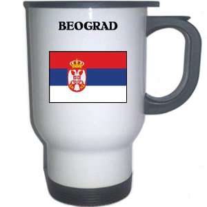  Serbia   BEOGRAD White Stainless Steel Mug: Everything 