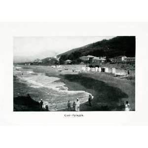  1924 Print Italy Cavi Spiaggia Europe Beach Cavo Elba 