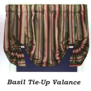  Mateo Stripe Tie up Curtain Valance: Home & Kitchen