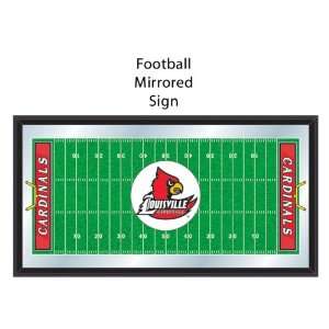  Louisville Cardinals NCAA Football Mirrored Sign: Sports 