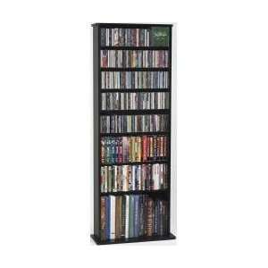   Storage Rack   Leslie Dame DVD Storage   CDV 500BLK: Home & Kitchen