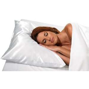  Betty Dain Sleepwear Satin Pillowcase, Black, Standard 