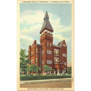   Postcard Vincennes University   Vincennes Indiana: Everything Else
