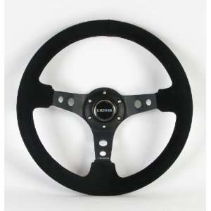   350mm (13.78 inches)   Black Suede with Black Spokes   Part # ST 006S