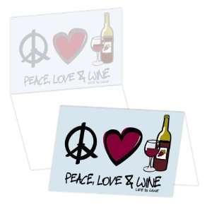  ECOeverywhere Peace, Love and Wine Boxed Card Set, 12 