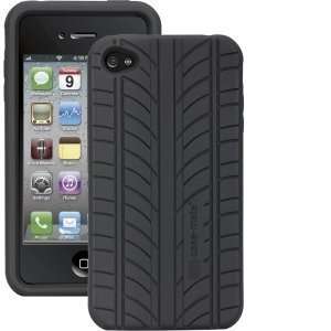  Case Mate Apple iPhone 4 Vroom Silicone Case Tire BLACK 