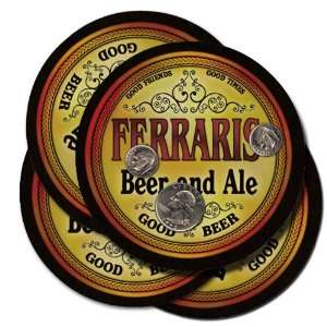  FERRARIS Family Name Beer & Ale Coasters: Everything Else