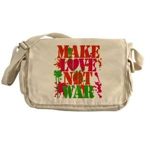   Messenger Bag Make Love Not War Peace Symbol Sign: Everything Else