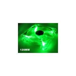  Logisys 120mm Quad LED Fan   Green: Electronics