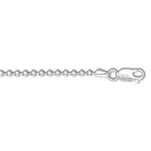  Sterling Silver 18 Inch X 3.0 mm Bead Chain Necklace 