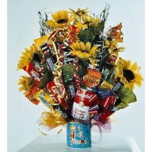Get Well Mug Candy Bouquet with Chicken: Grocery & Gourmet Food