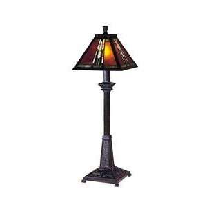  Dale Tiffany Amber Monarch 1 Light Table Lamp TB100715 