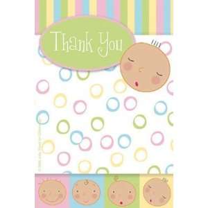  Baby Faces Thank Yous (8 ct): Toys & Games