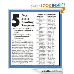 The Five Day Bible Reading Schedule Mark Roberts  Kindle 