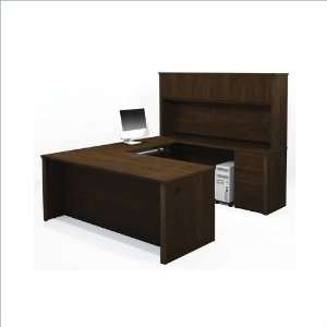  Bestar Prestige + U Shape Desk Office Set with Hutch in 