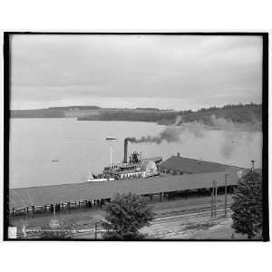   Mt. Washington at wharf,Weirs,Lake Winnipesaukee,N.H.: Home & Kitchen