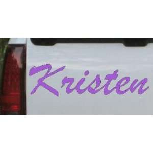  Kristen Car Window Wall Laptop Decal Sticker    Purple 3in 