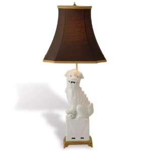  Port 68 Foo Dog Lamp Right, White, 29 Inch Tall