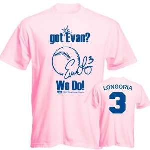  Evan Longoria Got Evan Pink T shirt: Sports & Outdoors