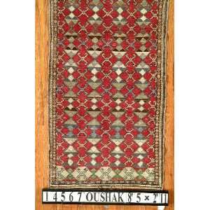    2x8 Hand Knotted Oushak Turkey Rug   211x85