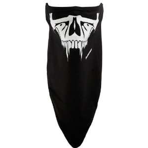  Schampa Black Sabertooth Skull Stretch Facemask 