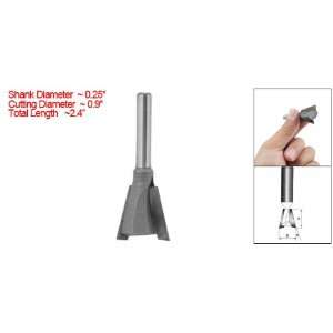  Woodworking Dovetail Router Bit 0.25 Shank 0.9 Cutting 