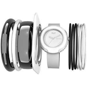Vestal The Set Low Frequency Collection Fashion Watches   White/White 