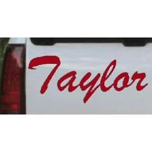  Red 36in X 14.4in    Taylor Car Window Wall Laptop Decal 