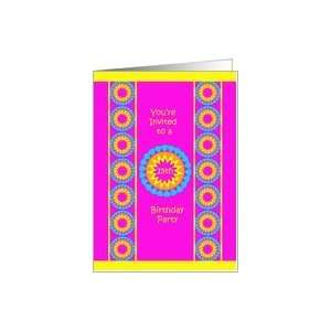  15th Birthday Party Invitation    Cool 15 in Hot Pink Card 