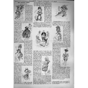  1884 Alhambra Theatre Costumes Actors Old Print: Home 