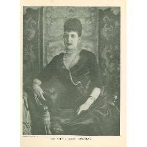  1901 Print Queen Alexandra of England: Everything Else