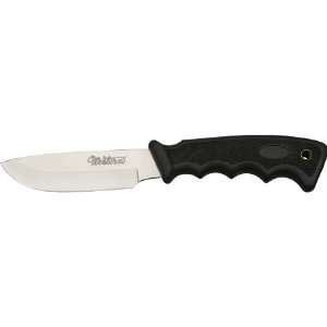 Western Knives 19072 Hunter Fixed Balde Knife with Checkered Black 