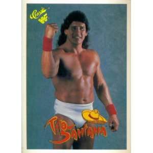  1990 Classic WWF Wrestling Card #21 : Tito Santana: Sports 
