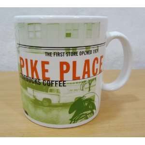   Starbucks Pike Place City Coffee Mug 1999 Rachel Pig 