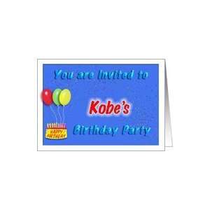  Kobes Birthday, Invitation to the Party Card: Toys 