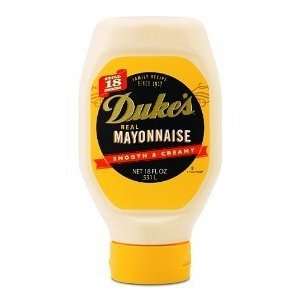 Dukes Real Mayonnaise Squeeze 18oz:  Grocery & Gourmet 