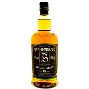  Springbank 15 Year Old Campbeltown Single Malt Scotch 