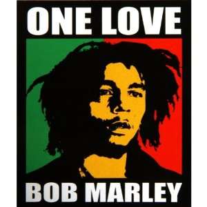  Bob Marley   One Love Fleece Blanket: Home & Kitchen