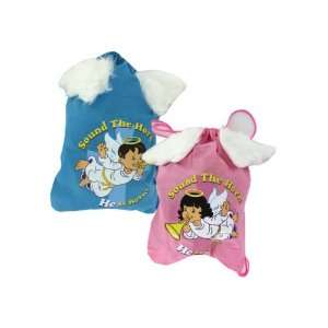  Sound The Horn Backpack With Angel Wings   Pack of 18 